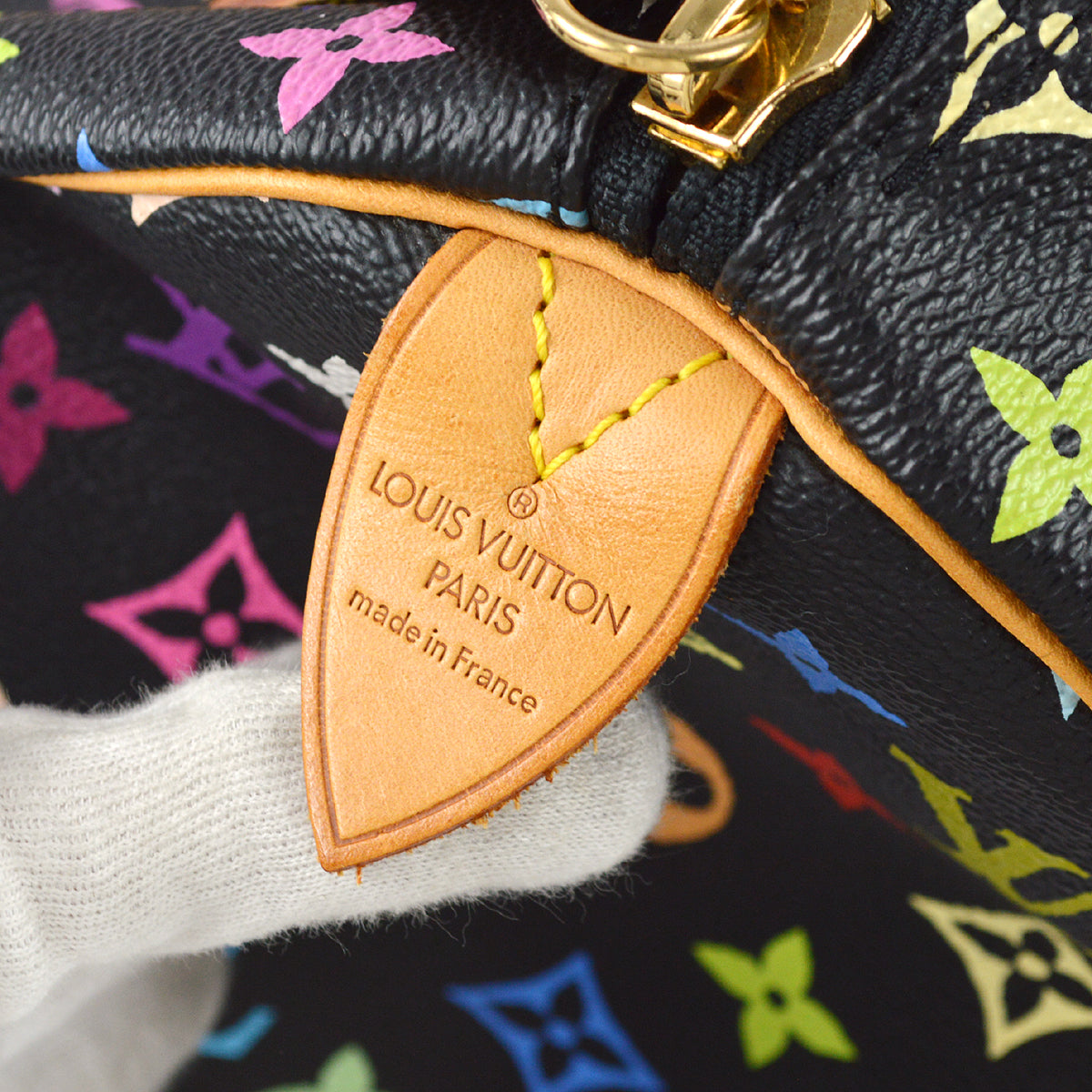 Louis Vuitton 2004 Black Monogram Multicolor Keepall 45 M92640