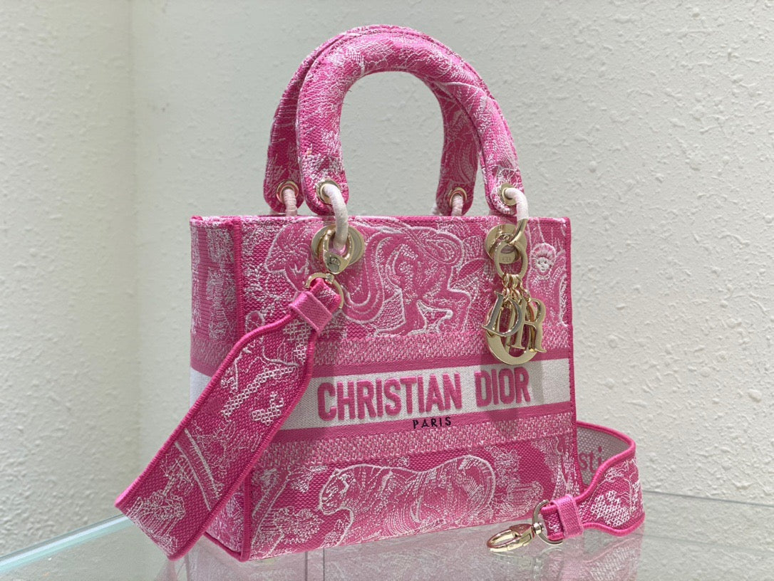 GLAMI MeGLAMIum Lady D-Lite Bag Pink, For Women, WomenÃ¢â‚¬â„¢s Handbags 24cm/9.5in CD M0565OROC_M956