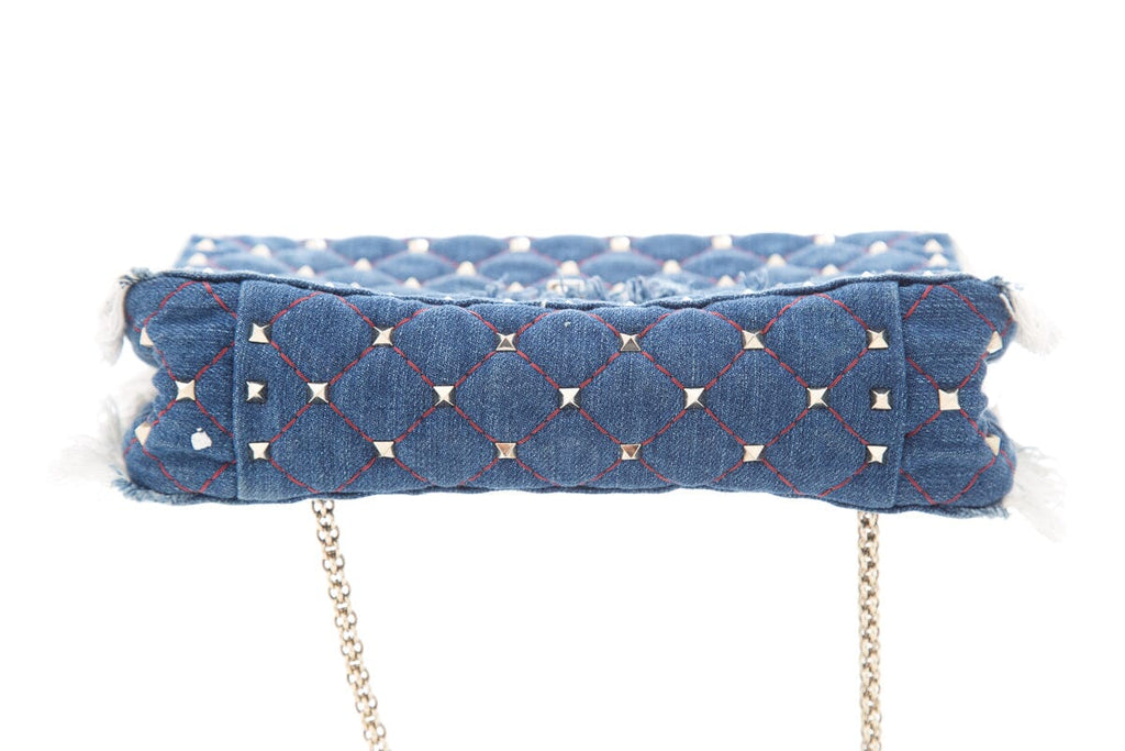 Valentino Denim Rockstud Handbag