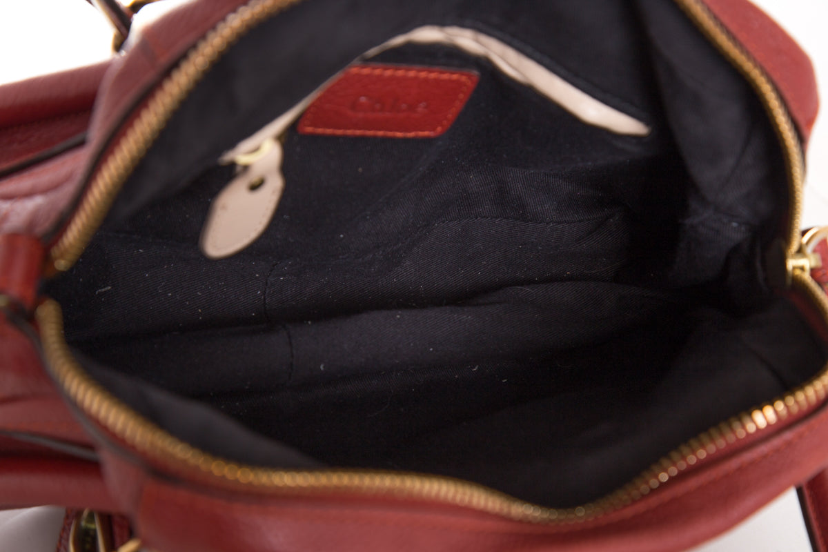 Chloe Red Paraty Handbag