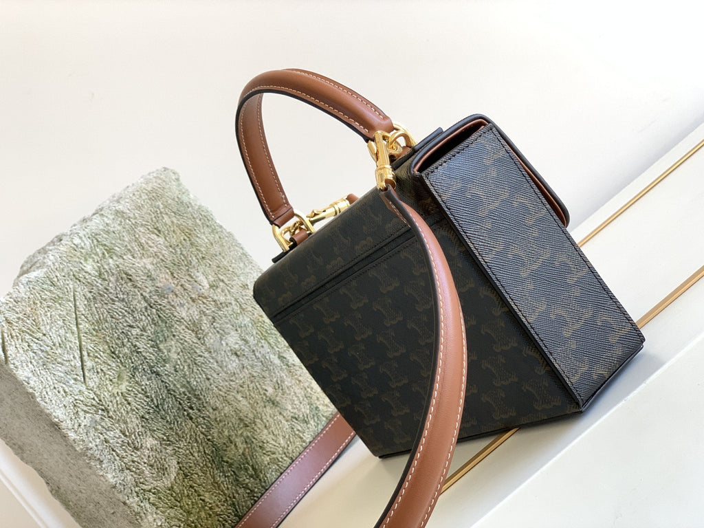 GLAMI Box Triomphe Bag In Triomphe Canvas Brown For Women 9in/22cmÃƒâ€šÃ‚Â 