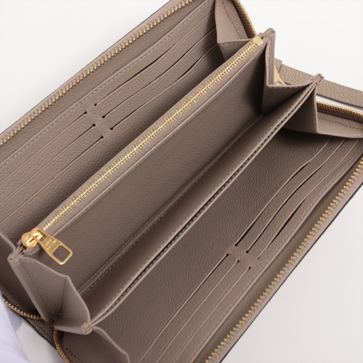 Louis Vuitton bicolor monogram implant zipper wallet M69794