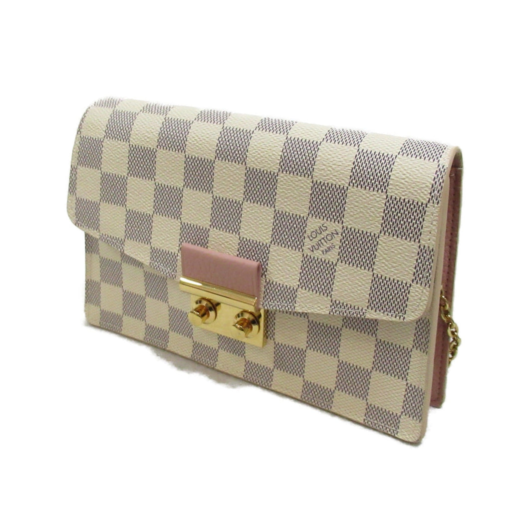 Louis Vuitton Louis Vuitton Portefolio  Shoulder Bag Shoulder Bag PVC Coated Canvas Damier Azur  Multicolor N60357