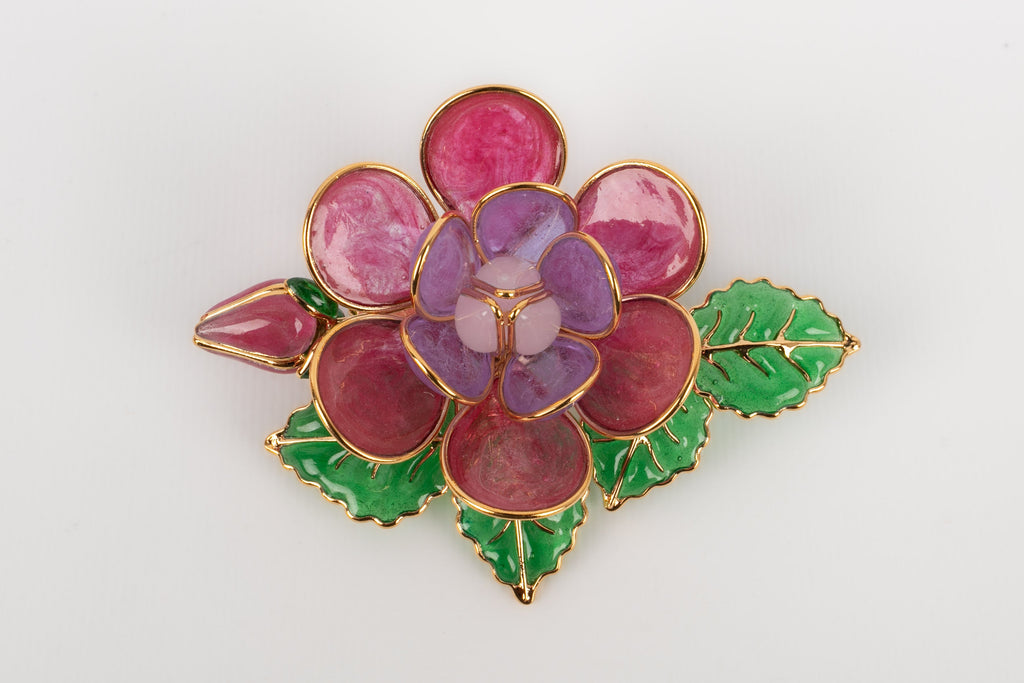 Broche / Pendentif en pÃƒÆ’Ã‚Â¢te de verre Augustine