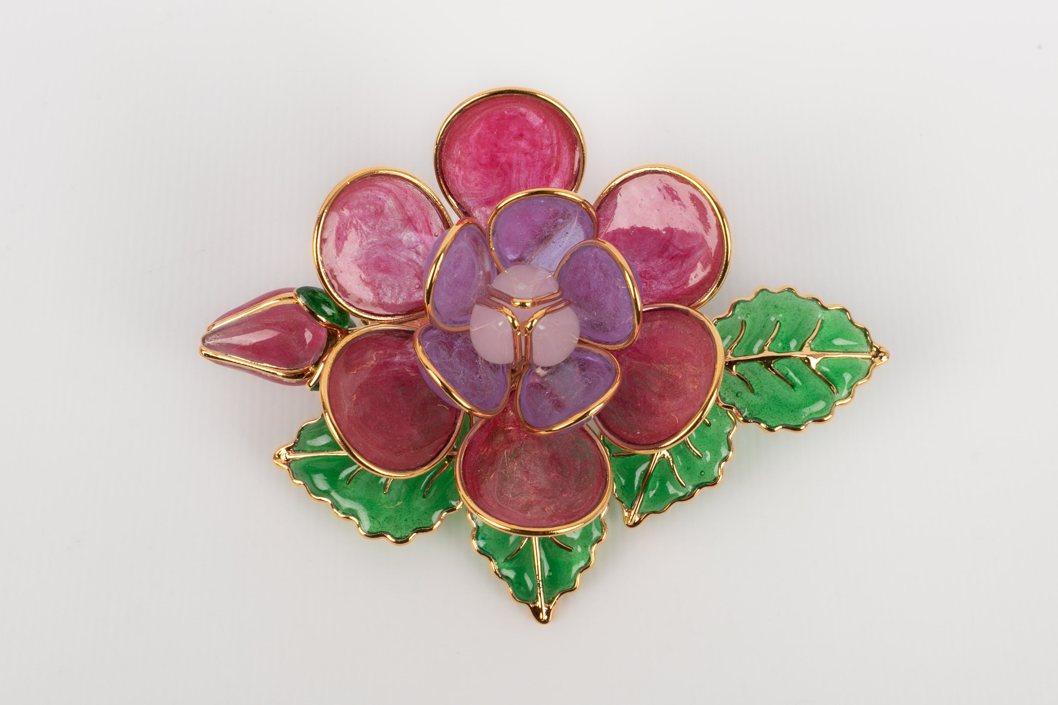 Broche / Pendentif en pÃƒÆ’Ã‚Â¢te de verre Augustine