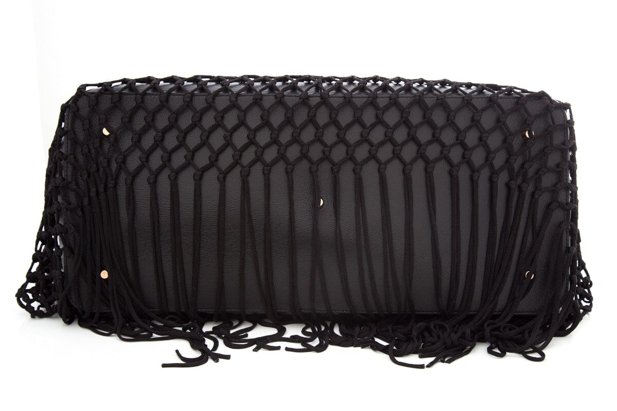 Gabriela Hearst Black Handbag Fringe Tote