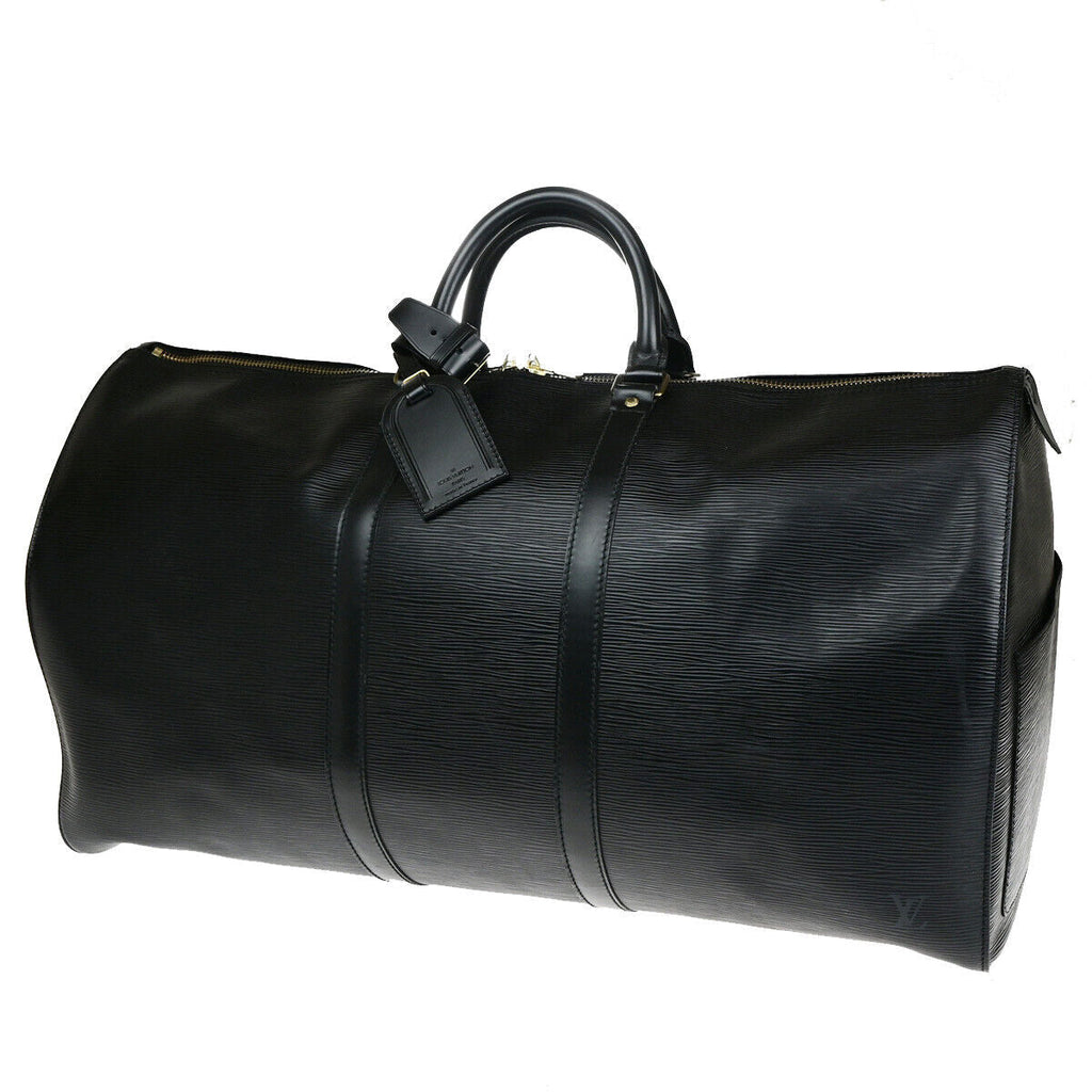 Louis Vuitton Keepall 55  Leather Travel Bag