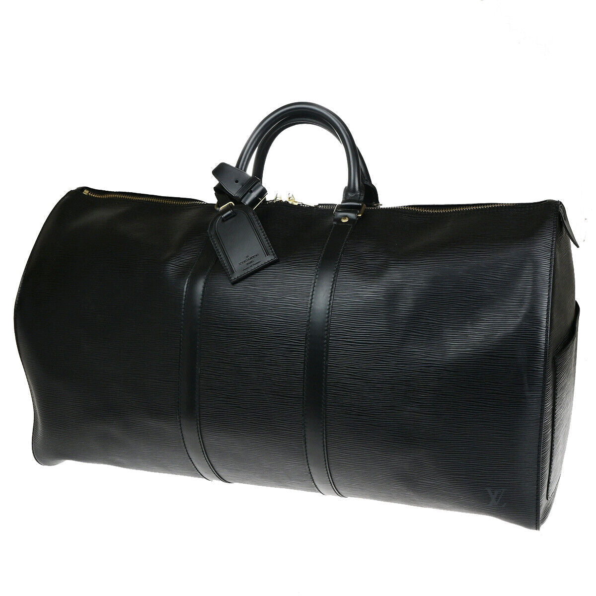 Louis Vuitton Keepall 55  Leather Travel Bag
