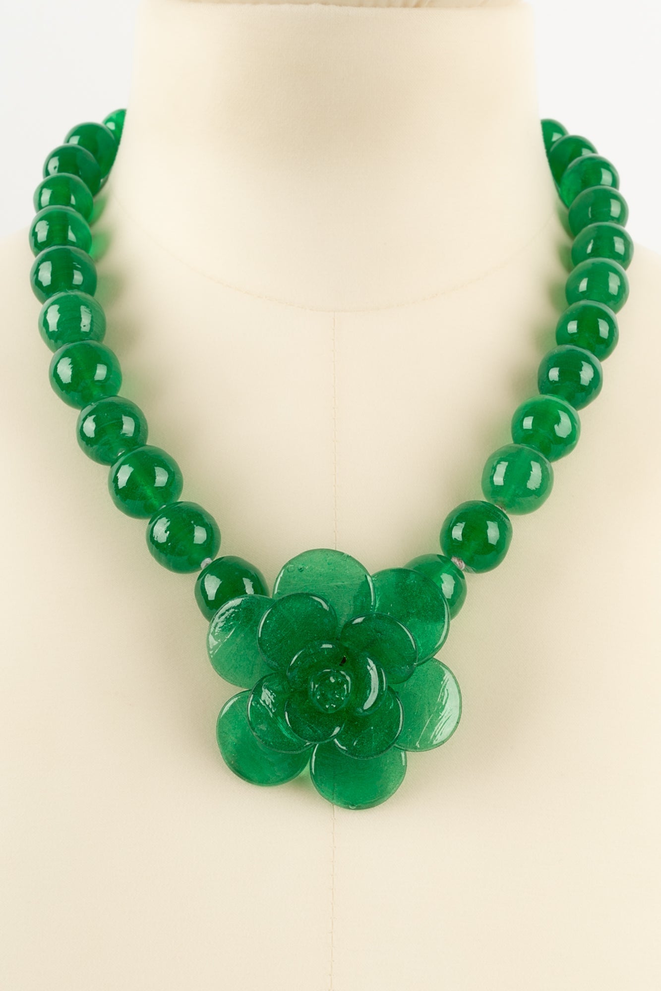 Collier camÃƒÆ’Ã‚Â©lia vert Augustine
