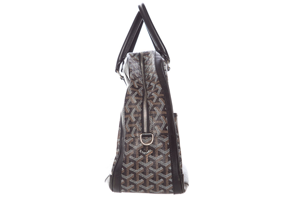 Goyard Goyardine Black St. Jeanne PM Handbag