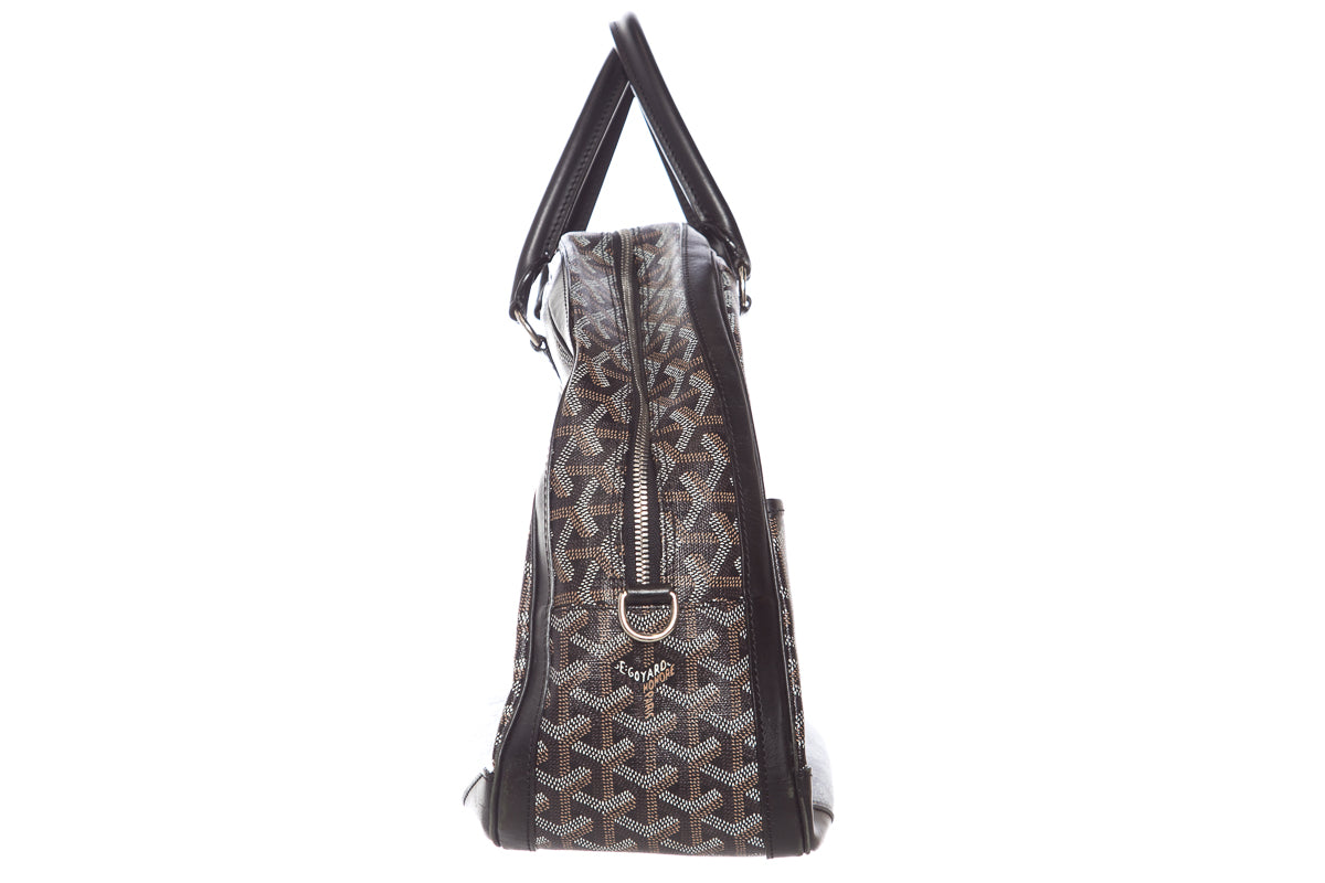 Goyard Goyardine Black St. Jeanne PM Handbag