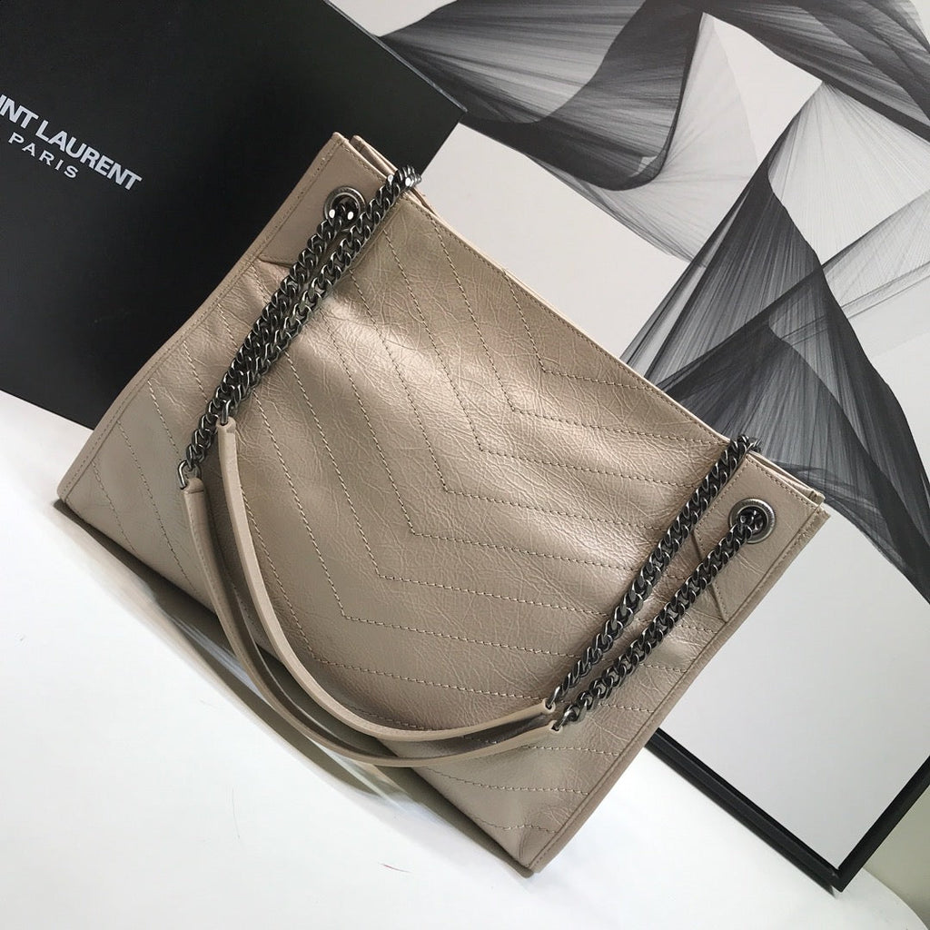 GLAMI Niki MeGLAMIum Shopping Bag Beige For Women 12.6in/32cm YSLÃ‚Â 