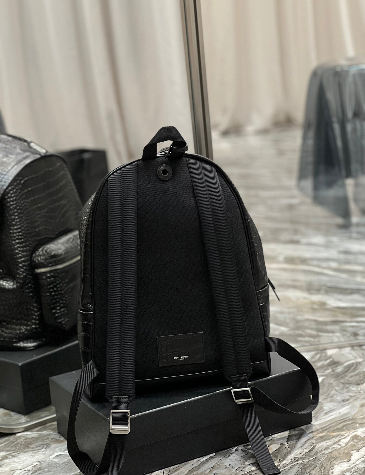 YSSL City Backpack Black For Women, Women’s Bags 16.1in/41cm YSL‎ 534967DZE2F1000