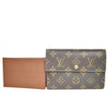Louis Vuitton Porte Tresor Etui Papier  Canvas Wallet  ()