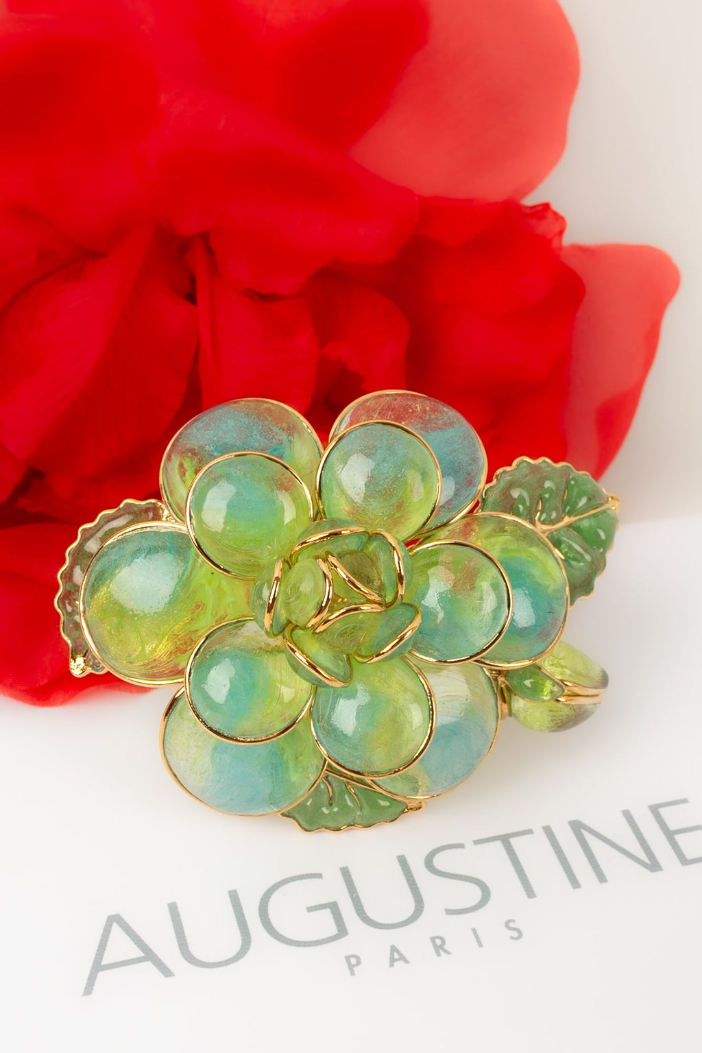 Broche / pendentif fleur Augustine