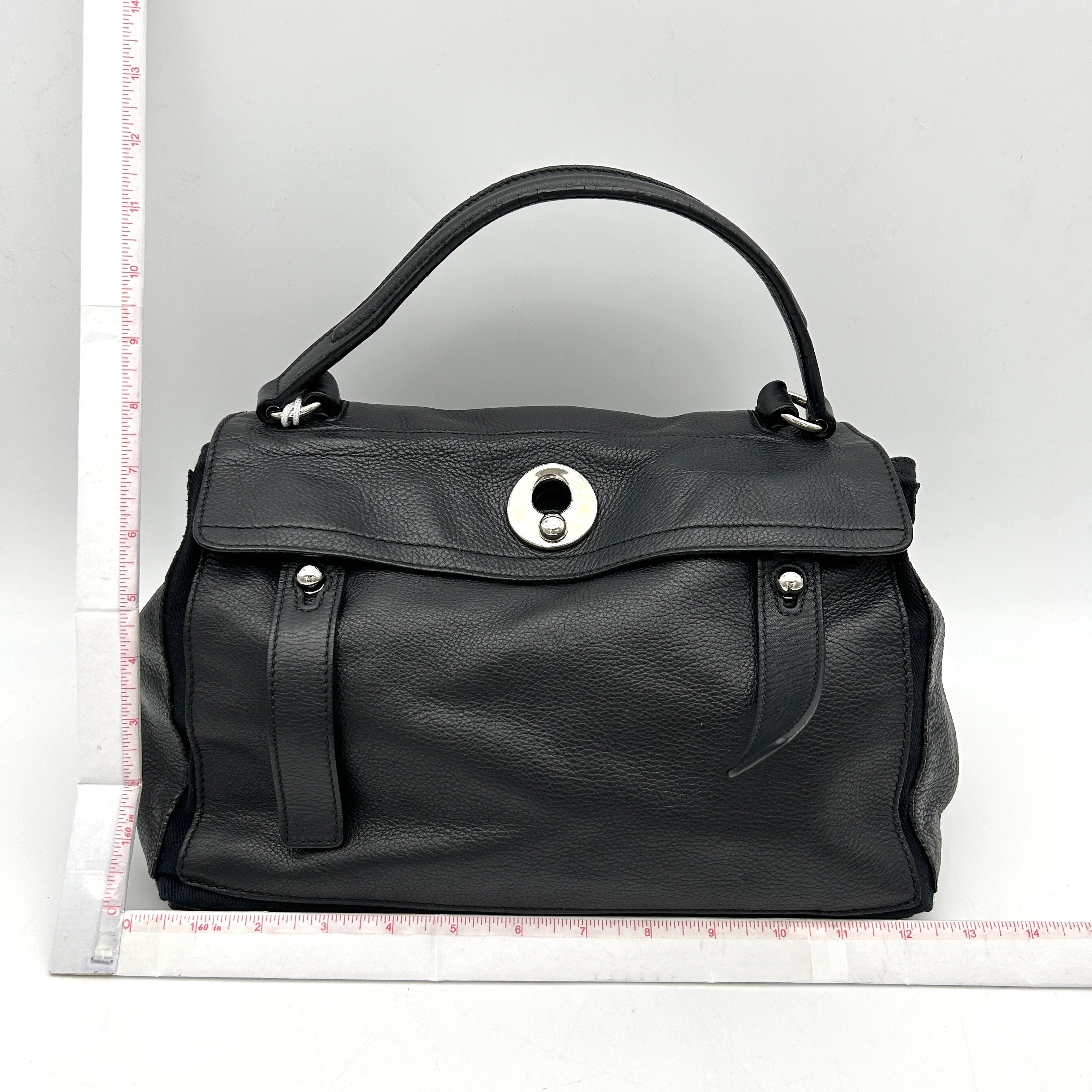 Pre-owned Yves Saint Laurent Leather Top Handle Bag - Black Shoulder Bags, Handbags LA6001