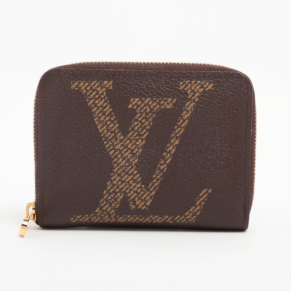 Louis Vuitton Monogram Giant Reversee Zippy Coin  M69354 Brown x Black Coin Power