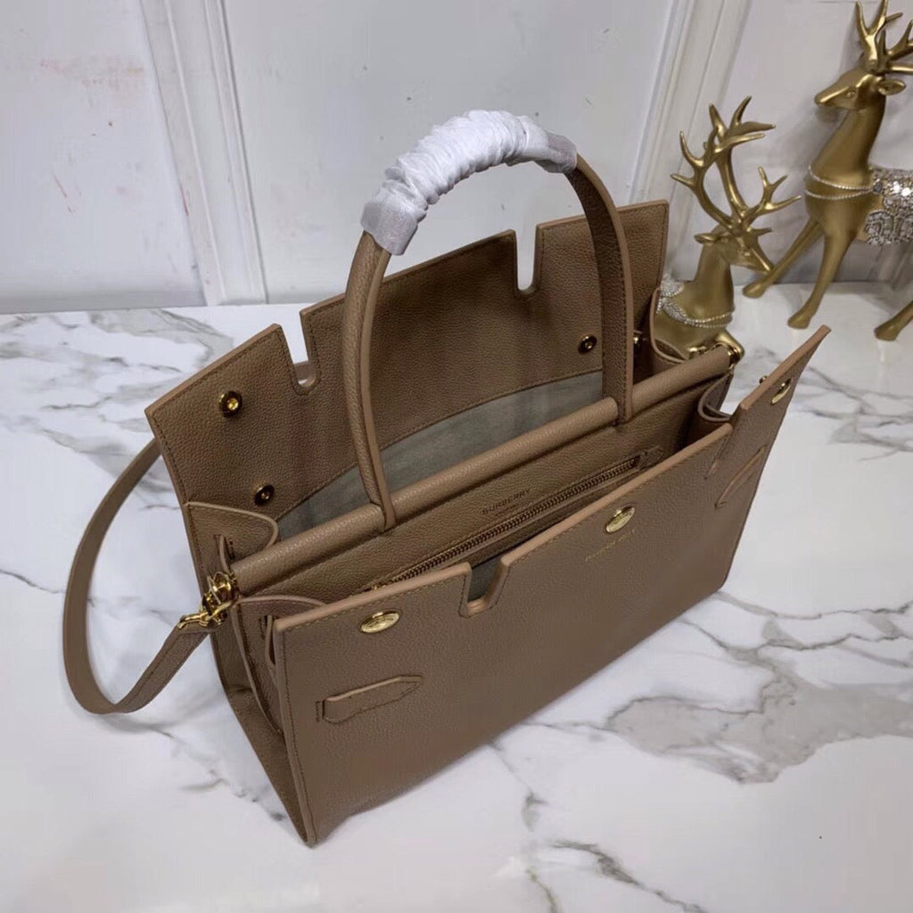 GLAMI Small Title Bag With Pocket Detail Brown For Women, Bags 11.8in/30cm