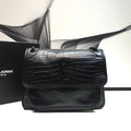 GLAMI Niki MeGLAMIum Chain BagIn-Embossed Black For Women 11in/28cm YSL 6331501K00U1000