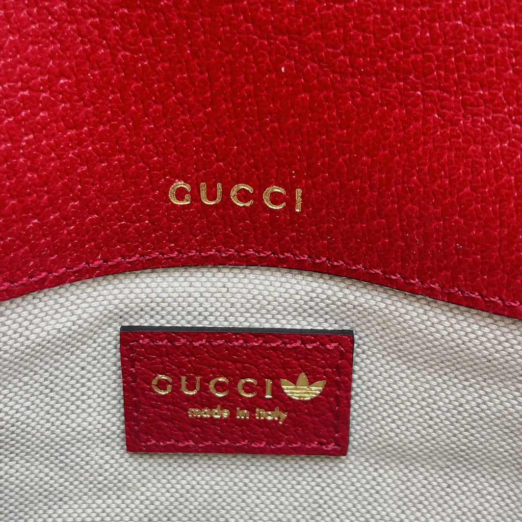gg x Adidas Horsebit 1955 Mini Bag Red For Women, Women’s Bags 8.1in/21cm gg 658574 U3ZDG 6563