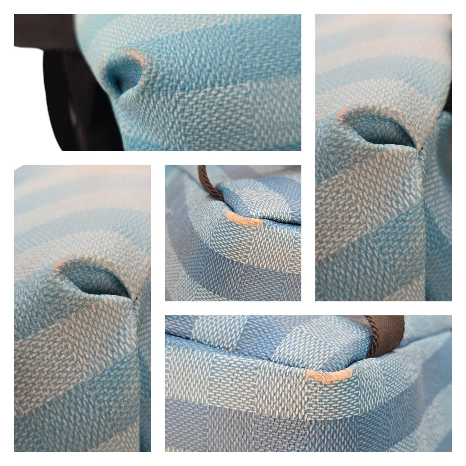Louis Vuitton Blue Gradient Damier Stripes Discovery Backpack
