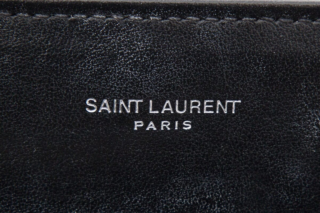 YSL Black Matelasse Calfskin Handbag