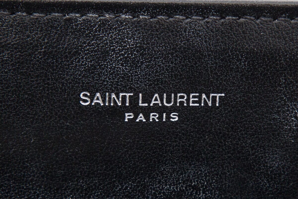 YSL Black Matelasse Calfskin Handbag