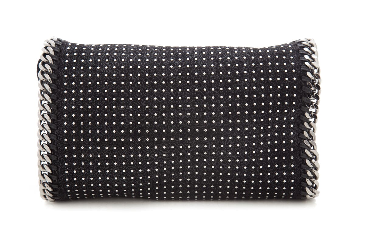 Stella McCartney Black Shaggy Deer Studded Handbag