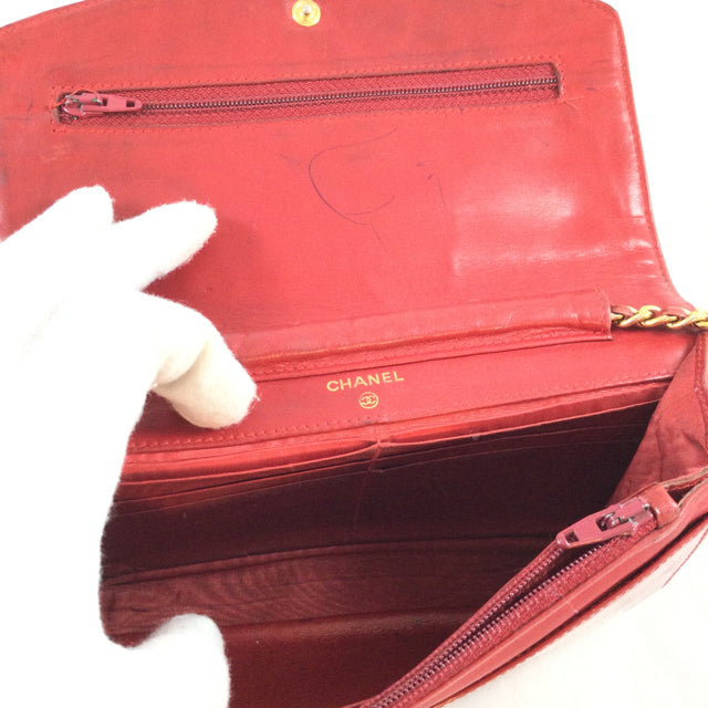 Chanel Patent Leather Wallet on a Chain