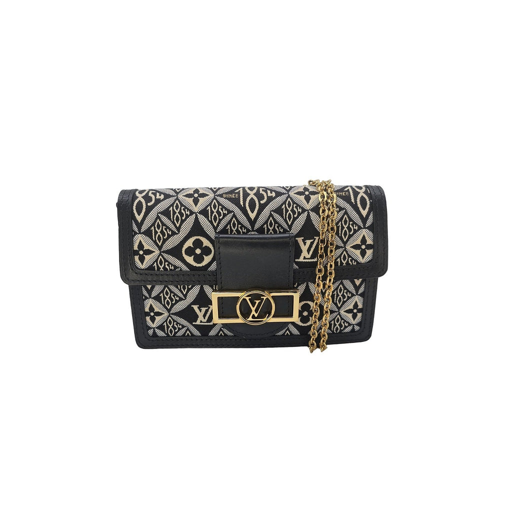 Louis Vuitton Since 1854 Dauphine Monogram Jacquard Chain Wallet