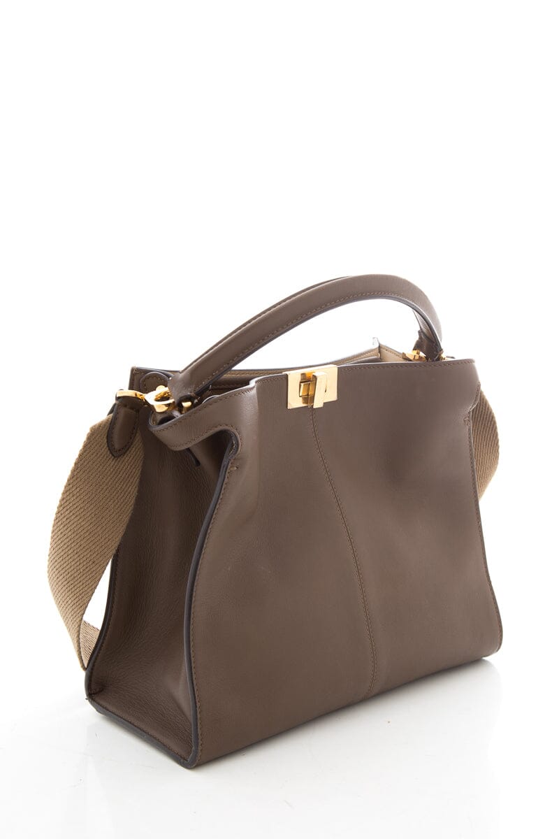 Fendi Brown Med Peekaboo Handbag