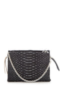 Blu + Baker Black Mini Genuine Snakeskin Handbag NWT