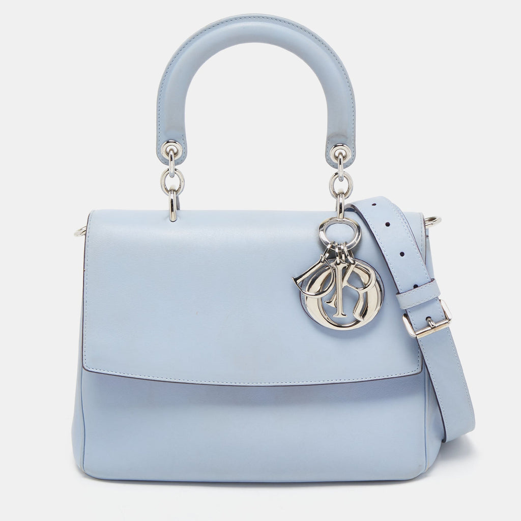 Dior Leather Small Be Dior Flap Top Handle Bag