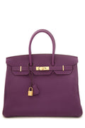 HermÃƒÆ’Ã‚Â¨s 2012 Anemone 35cm Togo Birkin Handbag W/ Gold HW