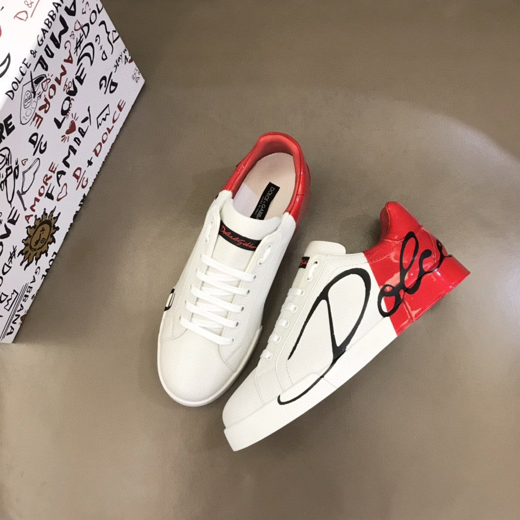 GLAMI Portofino Sneakers White/Red For Men GLAMI Shoes