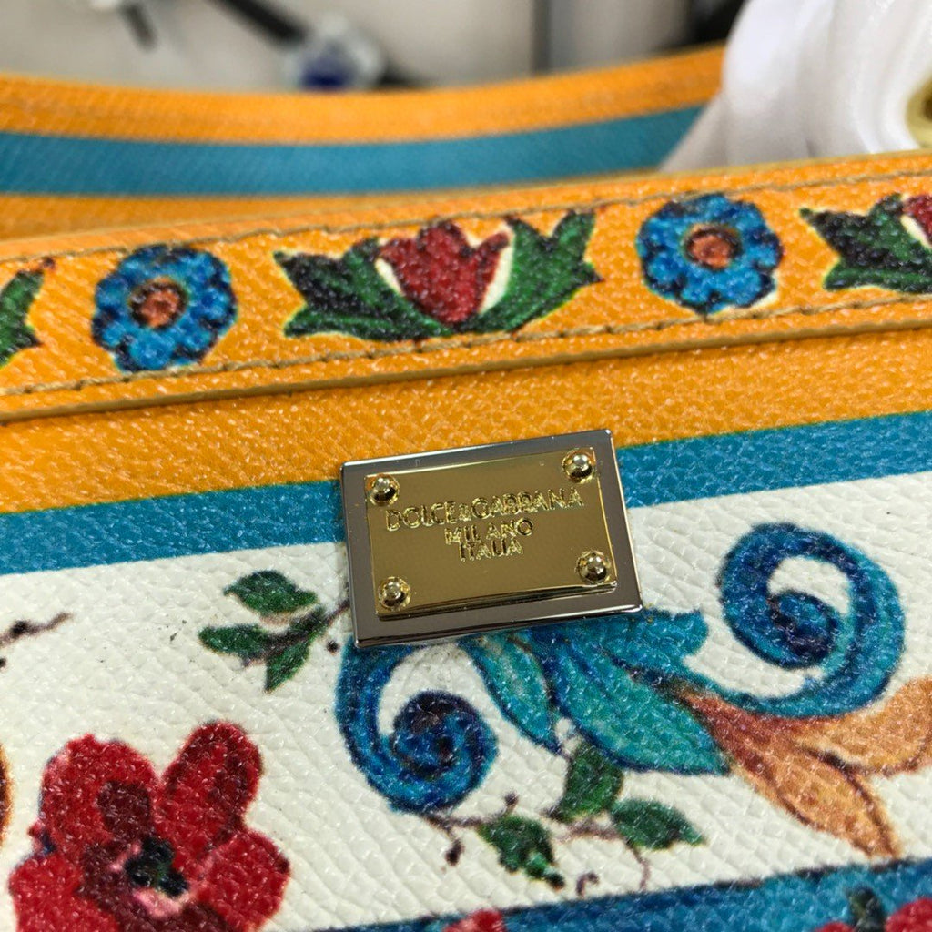 GLAMI 90s Sicily Bag With Logo Print Multicolor For Women 10.2in/26cm GLAMI