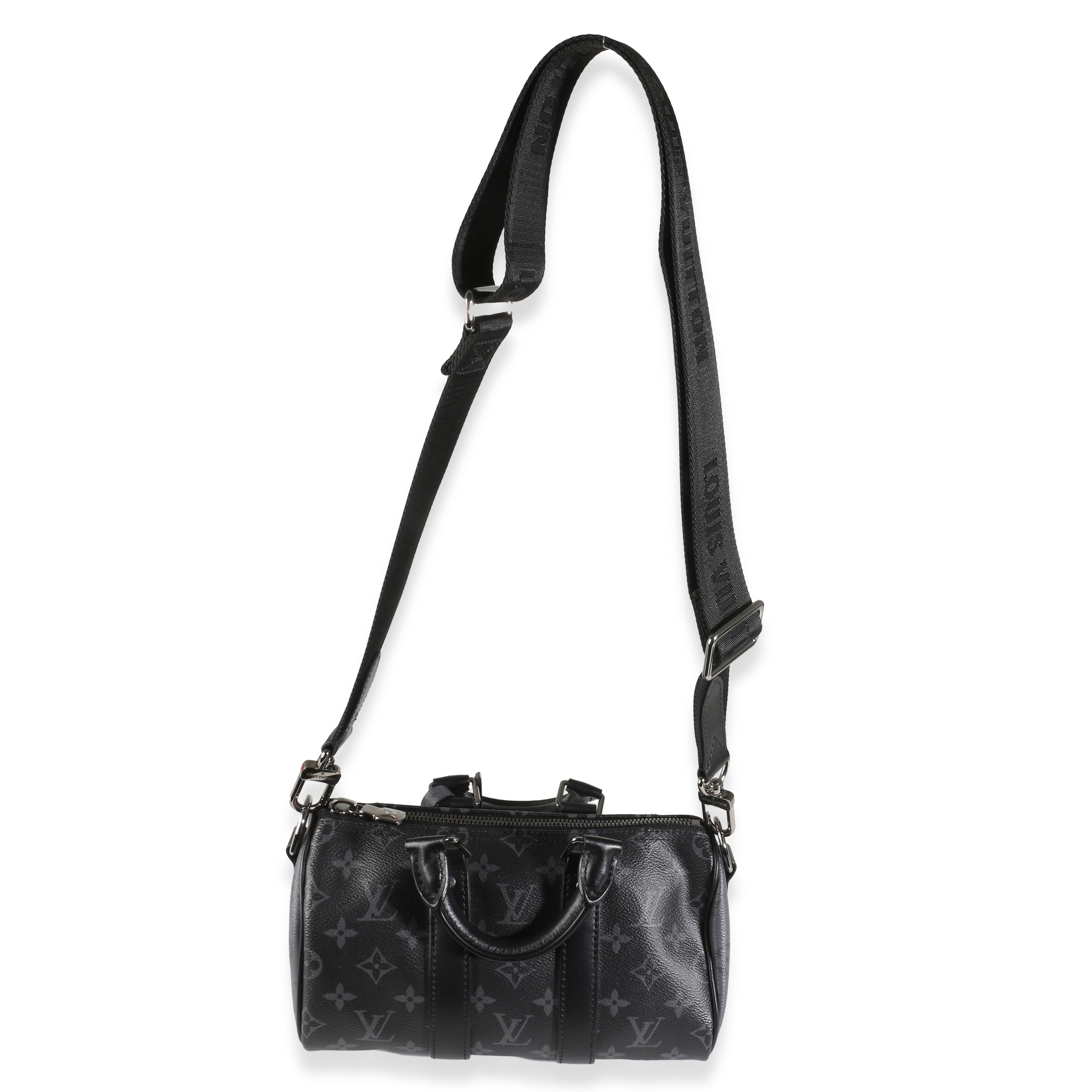 Louis Vuitton Monogram Eclipse Canvas Speedy Bandouliere 25