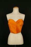 Haut bustier en soie Valentino