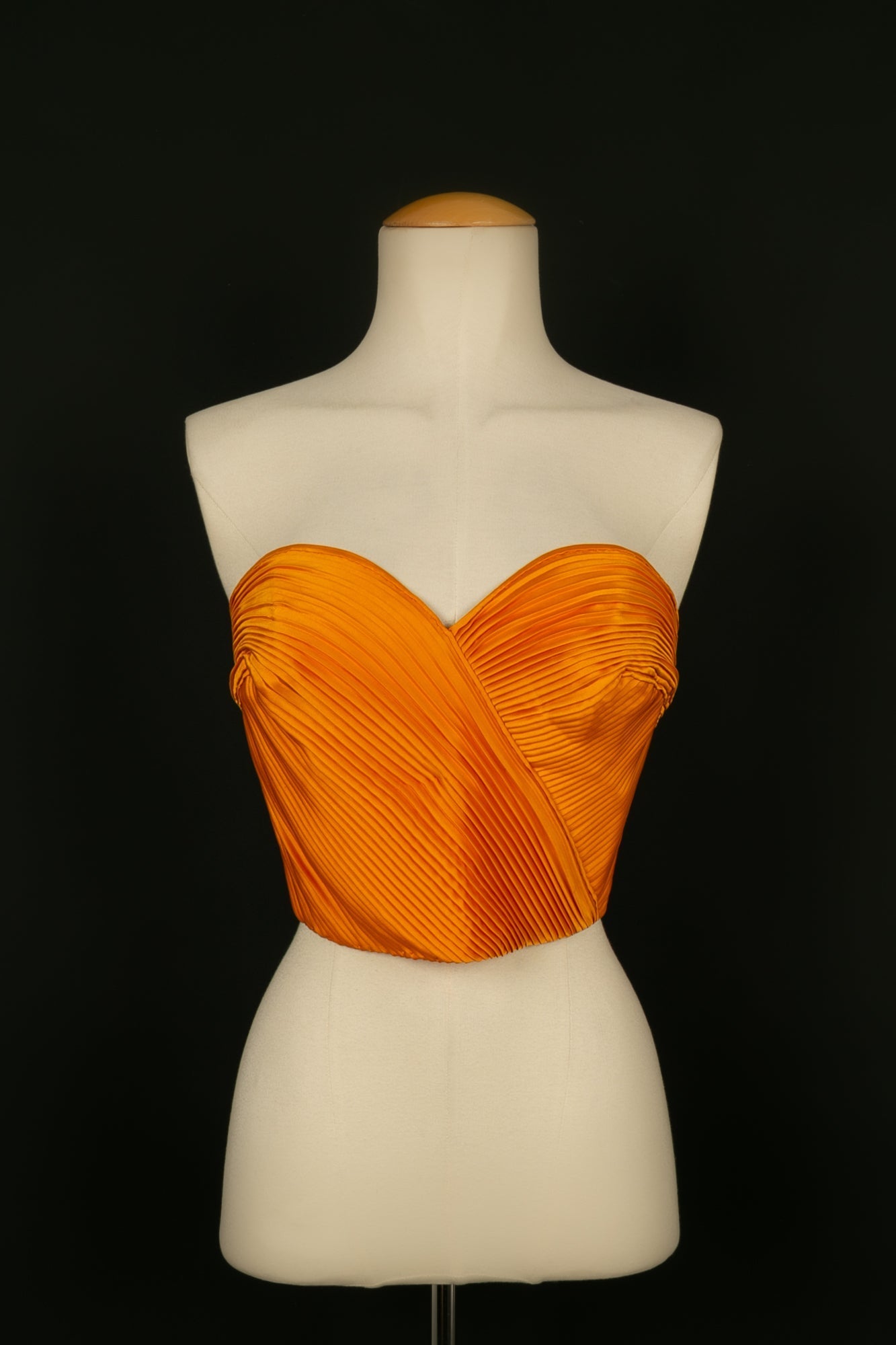 Haut bustier en soie Valentino