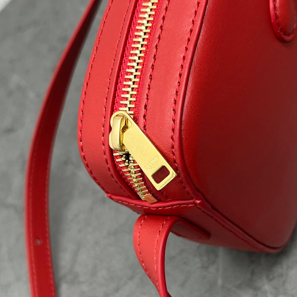 GLAMI Camera Shoulder Bag Cuir Triomphe Red For Women 10in/26cm