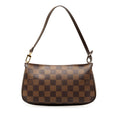 Louis Vuitton Damier Poschet Accessory Handbag Accessory Pochette N41206 Brown PVC Leather  Louis Vuitton