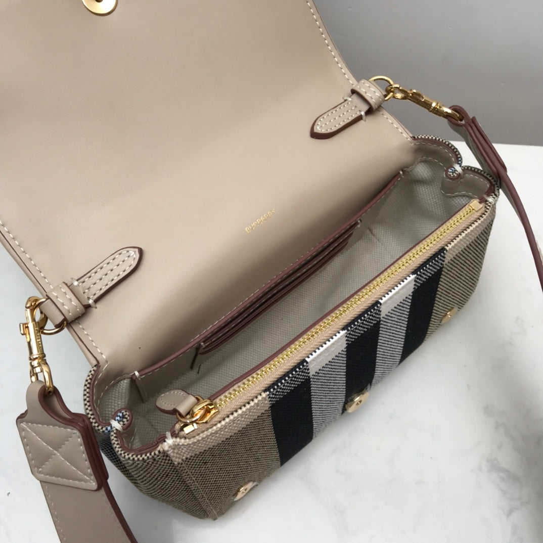 GLAMI Vintage Check And Small Crossbody Bag For Women, Bags 7.1in/18cm