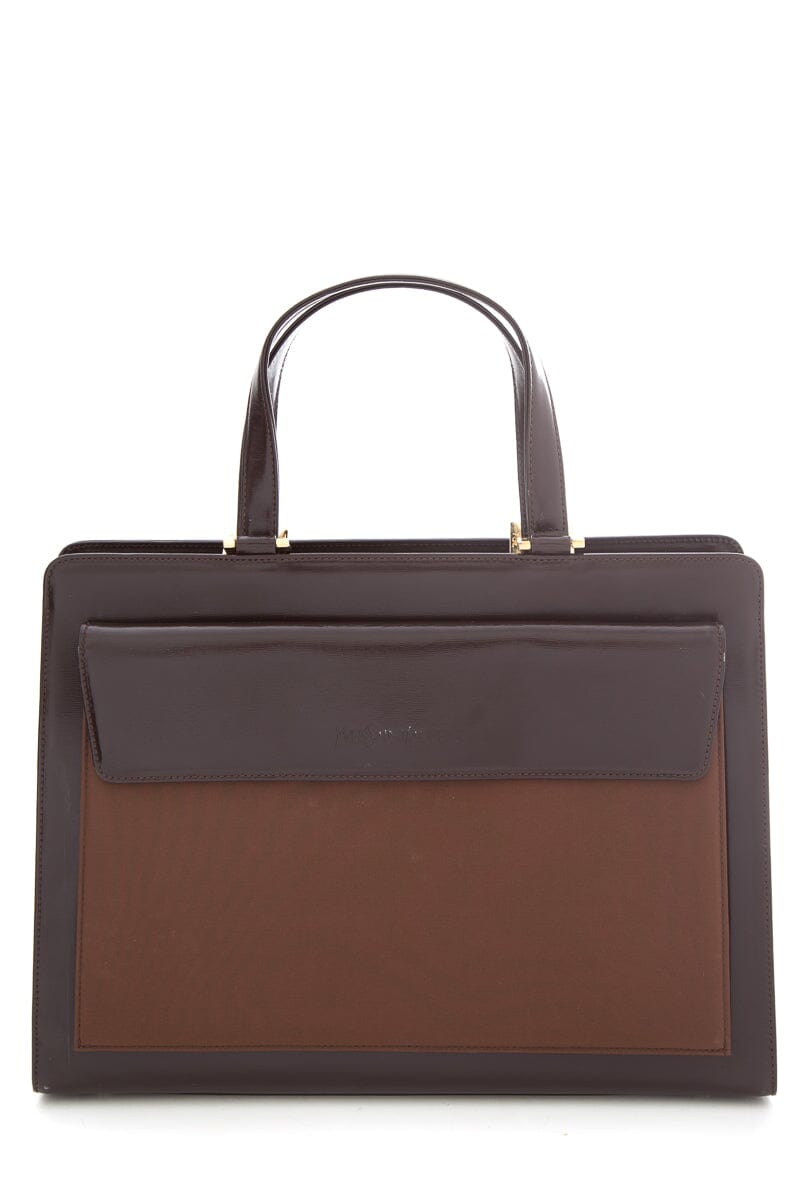 Yves Saint Laurent Vintage Brown Leather Handbag