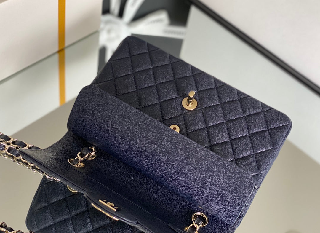 CHL Classic Handbag 26cm Dark Blue For Women A01112