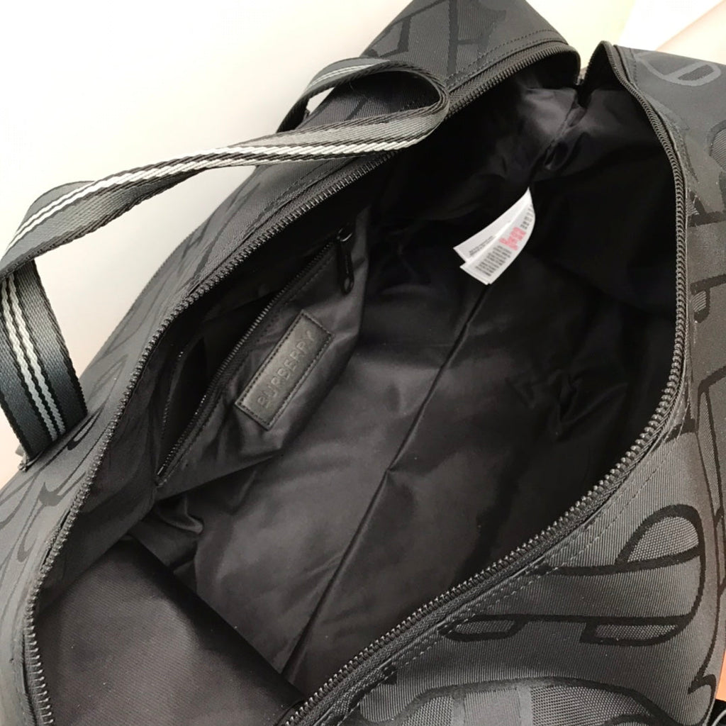 GLAMI Monogram Recycled Polyester Jacquard Holdall Black For Men, Bags 19.7in/50cm