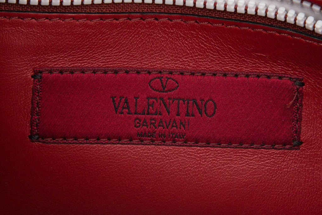 Valentino White Rockstud Small Cross-Body Handbag