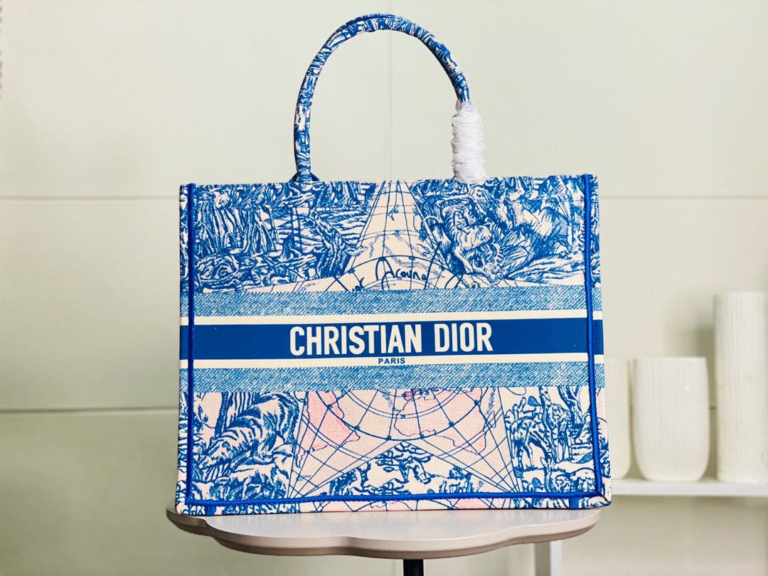GLAMI Large Book Tote Blue For Women 16.5in/42cm CD M1286ZRIW