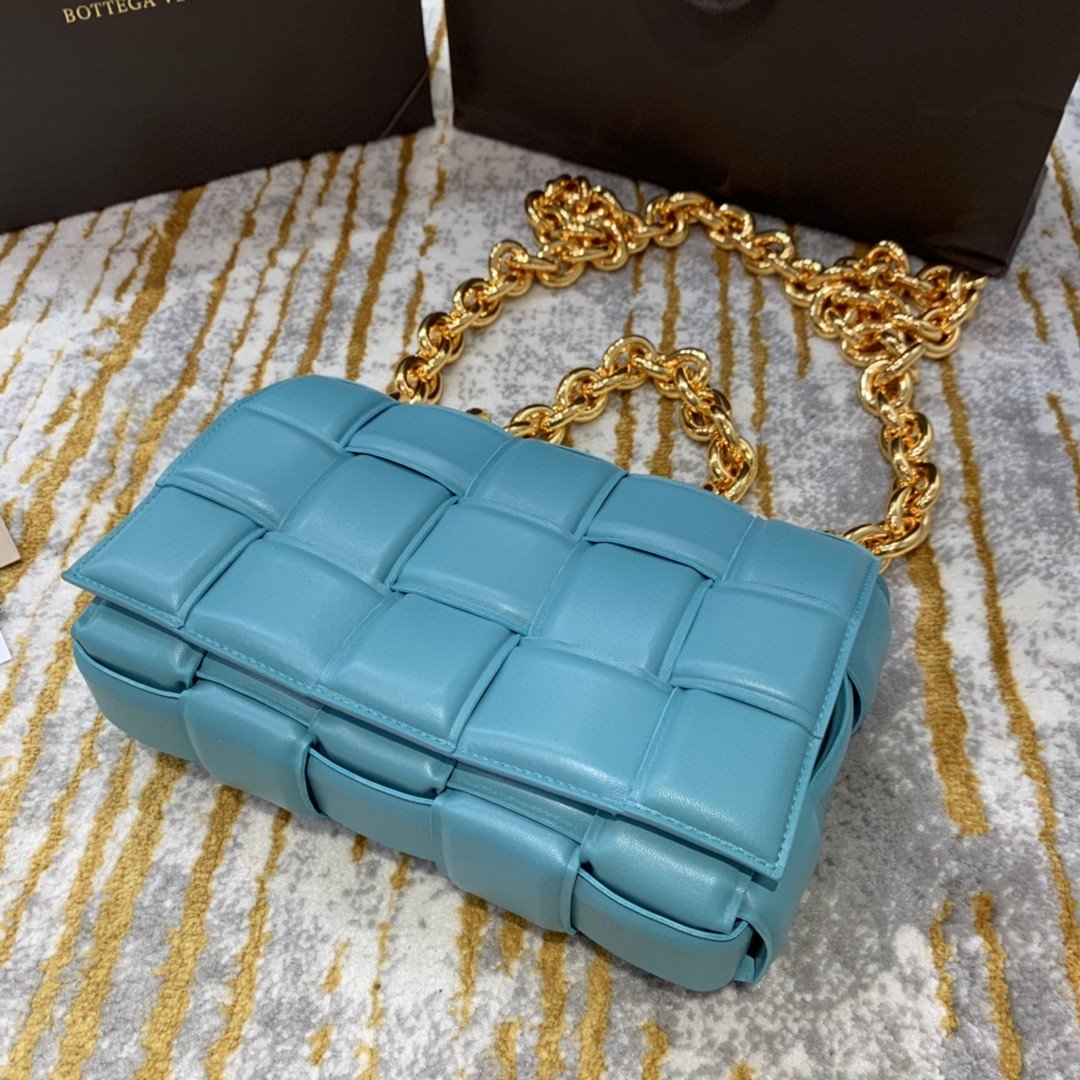 GLAMI Chain Cassette Bag For Women 10.2in/26cm In Light Blue
