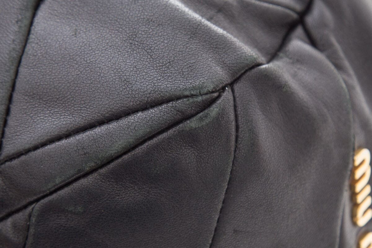 Miu Miu Black Hobo Handbag