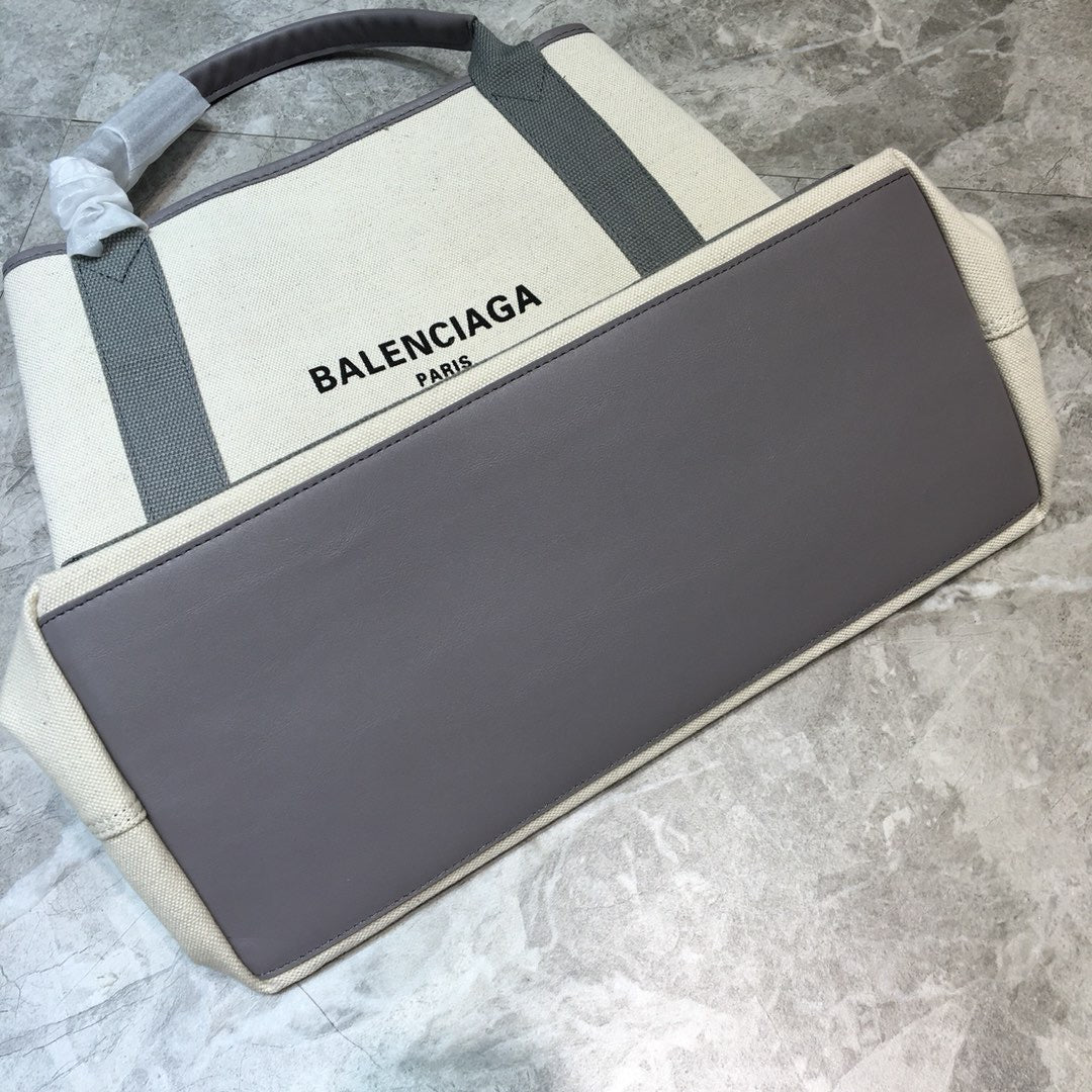 Balen Navy MeGLAMIum Cabas Tote Bag In Gray, For Women,  Bags 14.1in/36cm